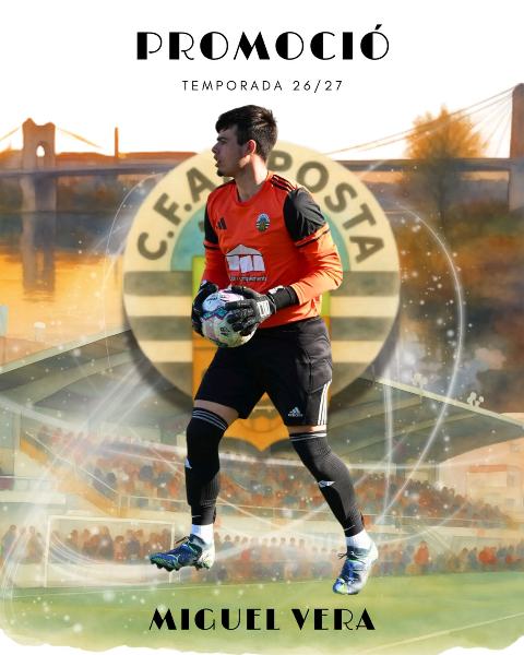 PROMOCI� JUVENIL Temporada 2026-2027:MIGUEL VERA: porter